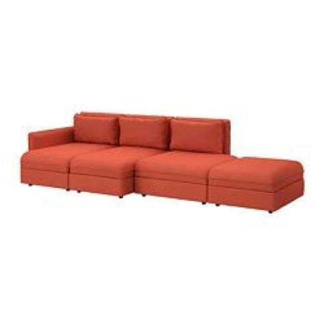 VALLENTUNA Sectional, 4-seat Orrsta orange - IKEAPEDIA | Ikea, Oranje, Hoes