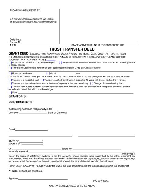 Trust Transfer Deed Sample Fill And Sign Printable Template Online