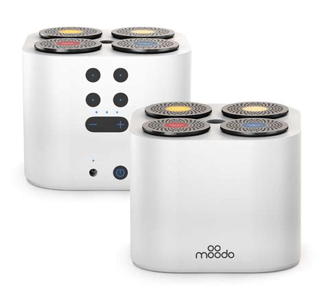 White Moodo Smart Home Fragrance Diffuser Junior Pack With Chargeable