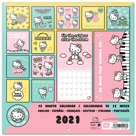 Hello Kitty Printable Calendar July 2019 Monthly Calendar Template