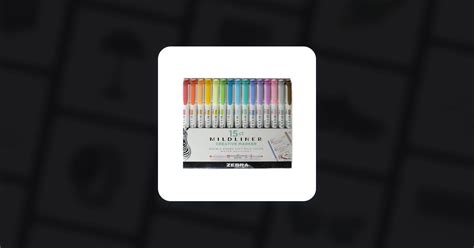 Zebra Mildliner Brush Pen And Marker Set 15 Pack Pris