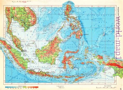 Gambar Indonesia Large Color Map Gambar Atlas Di Rebanas Rebanas