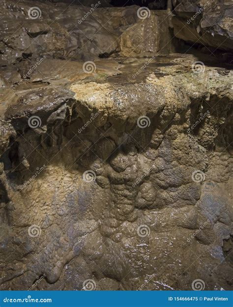 Geological Rock Formations In An Underground Cave Stock Image Image