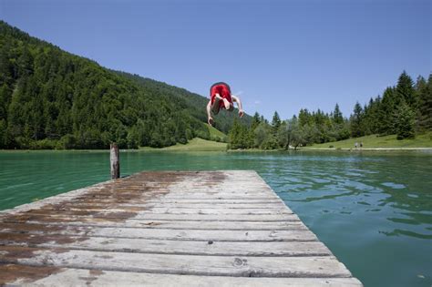 Pillersee Swimming Lake Austrian Tirol