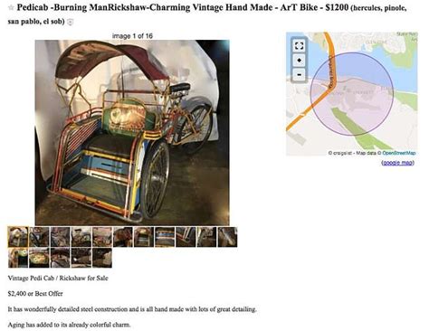 People Are Selling Some Weird Stuff For Burning Man On Craigslist Express Digest