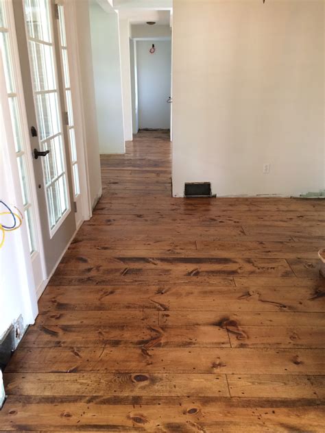 Inexpensive Flooring Using 2 Pine Boards With Installation Tips And