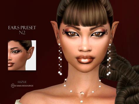 The Sims Resource Ear Preset N2 In 2022 Face Contouring Sims 4