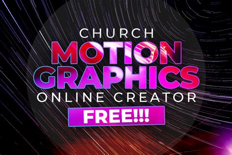 Church Motion Graphics Online Creator Free