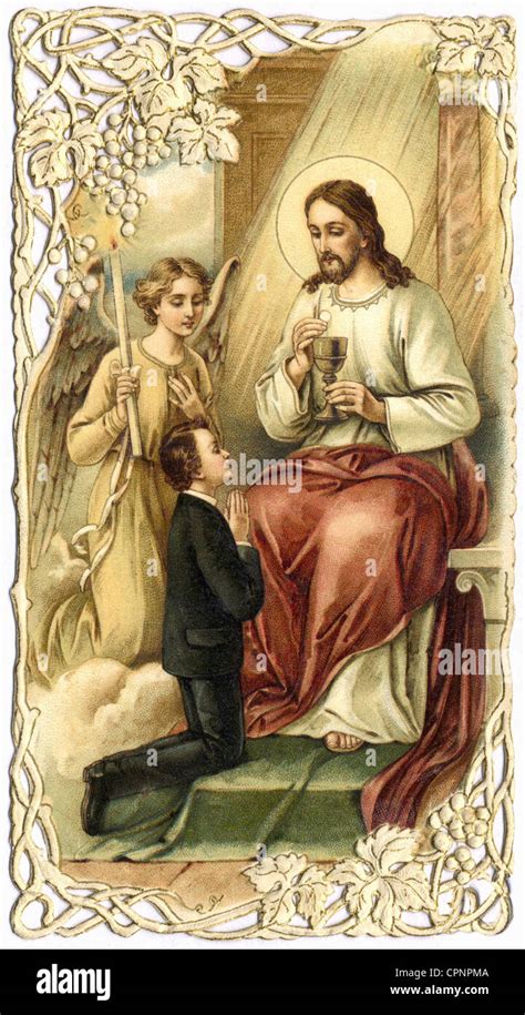 Religion Christianity Communion Souvenir Of The First Holy Communion