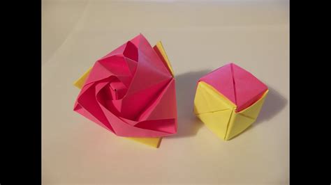 Origami Magic Rose Cube Youtube
