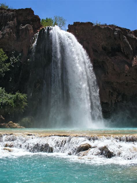 Below Havasu Falls The Havasupai Indian Reservation Arizona