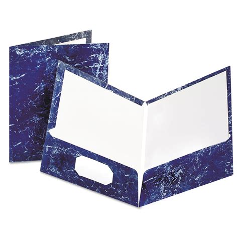 Oxford Marble Design Laminated High Gloss Twin Pocket Folder 100 Sheet