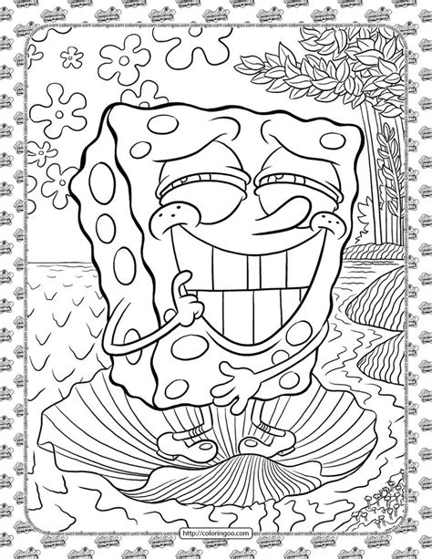 SpongeBob SquarePants Coloring Pages Coloring Pages Cartoon Coloring
