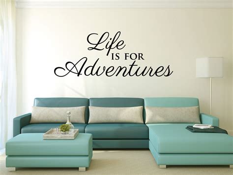 Wall Decal Quote Life Is For Adventures Art Sticker Saying Kids