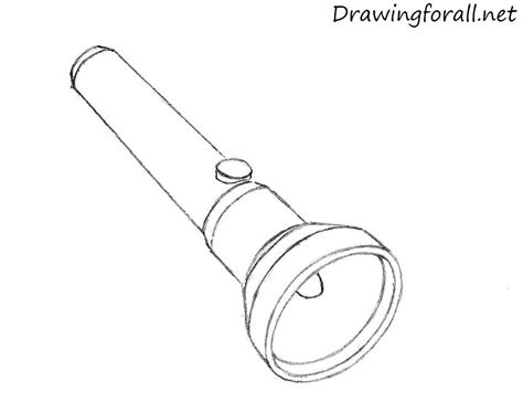 How To Draw A Flashlight Howtoni