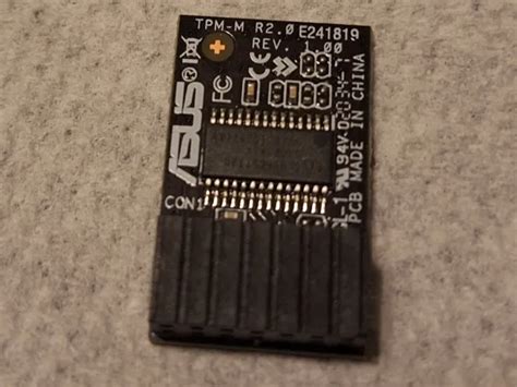 Asus Tpm M R Pin The Trusted Platform Tpm Module For Asus