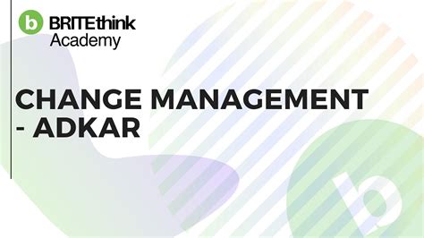 Change Management Adkar Model Youtube