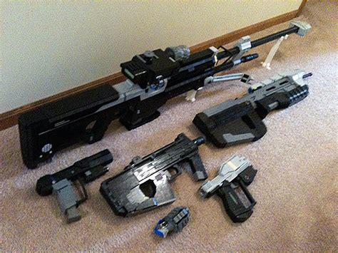 10 Pound 63 Inch Halo Sniper Rifle Made Entirely Of Legos Gaming News