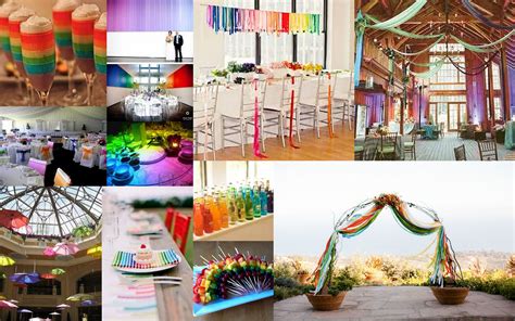 How To Incorporate Rainbow Into Your Reception Rainbow Wedding