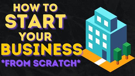 how to start a business from scratch youtube