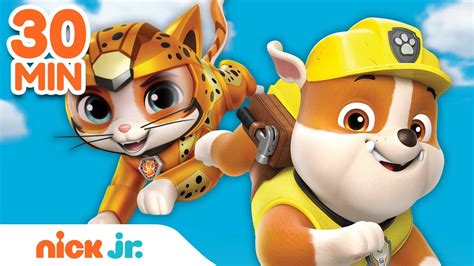 Rubble And Cat Pack Power Rescues W Paw Patrol Skye And Coral 30 Minute