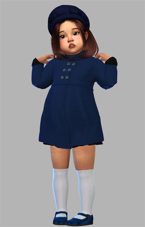 Sims4xs Toddler Lookbook Coatearly Short Sweater Sims4nexus