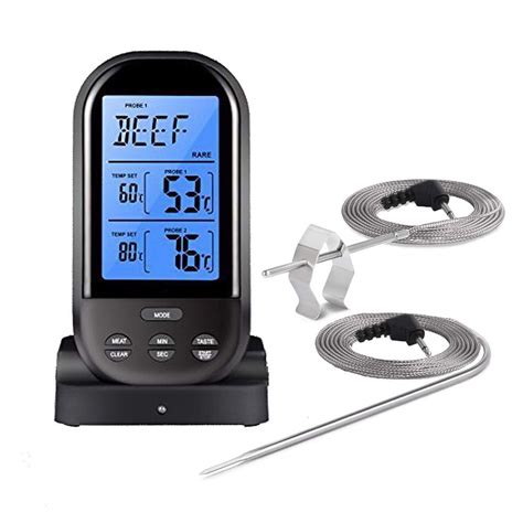 Buy Online Here Digital Wireless Remote Meat Cooking Thermometer With 2