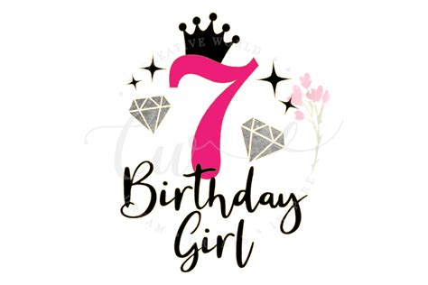 7th Birthday Svg My 7th Birthday Svg Princess Diva 7th Birthday