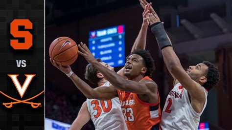 Syracuse Vs Virginia Mens Basketball Highlights 2019 20 Stadium