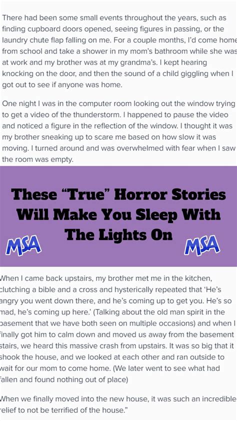An Article About How To Sleep In Bed With The Text These True Horror Stories Will Make You