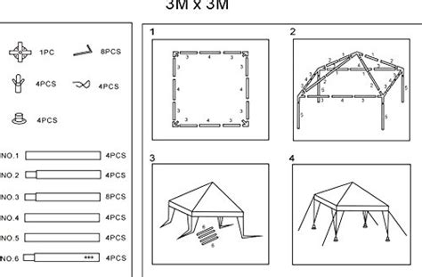 10x20 10x10 folding canopy tent assembly instructions. Garden Party Gazebo Instructions | Fasci Garden