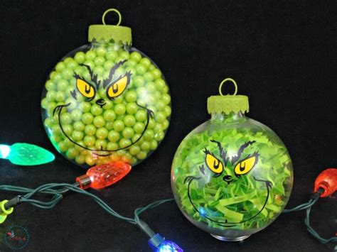 Two Diy Grinch Christmas Ornaments An Easy Tutorial