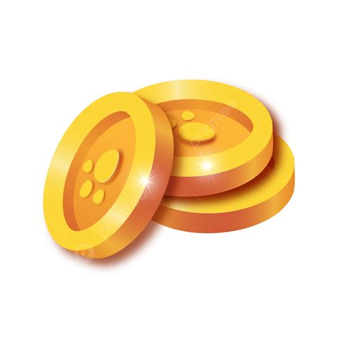 Gold Coins Vector Illustration Free Transparent Backgorund 3d In