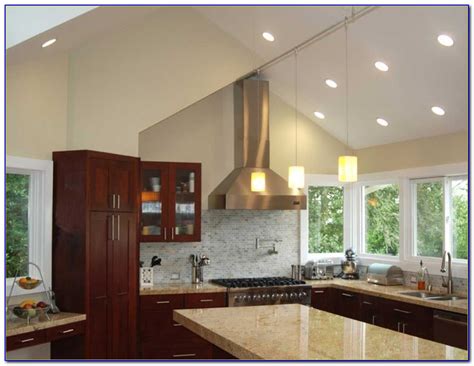 Kitchen Lighting Ideas Vaulted Ceiling Kitchen Home Design Ideas