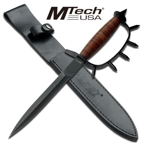 Mtech Military Spike Handled Trench Combat Knife 1k2 Mt 614