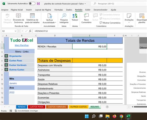 Planilha De Controle Financeiro No Excel Domine Seu C Vrogue Co