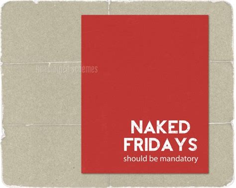 Items Similar To Funny Digital Art Print Naked Fridays Humorous Typography Poster Bright Tomato