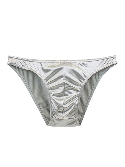 Barbra Mens Satin Bikini Briefs Panties S To 3xl Silky Sexy Mens