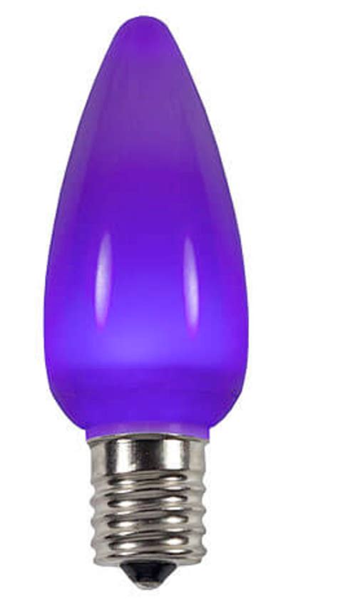 Purple Led C9 Smooth Bulbs Nida Lighting