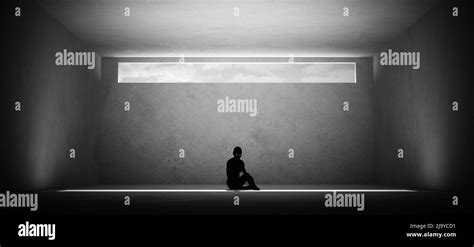 Woman Silhouette Trapped Black And White Stock Photos And Images Alamy