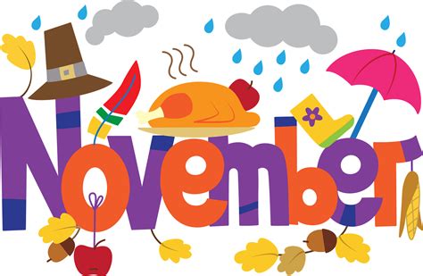 November Clip Art