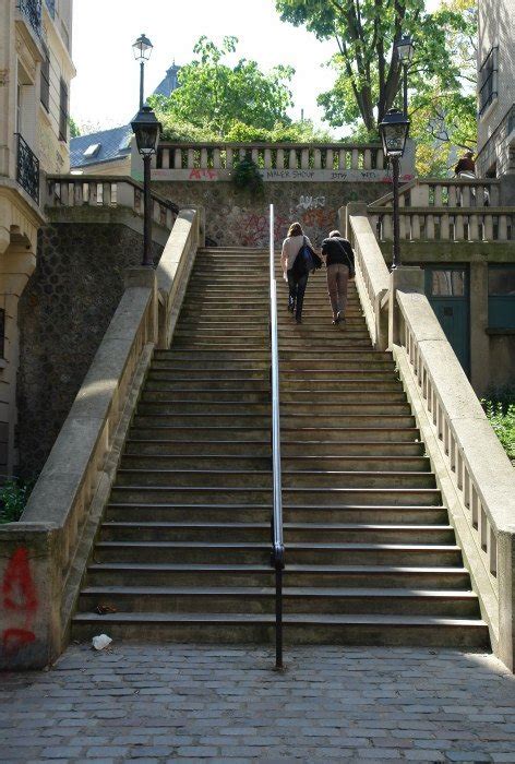 Les Escaliers De La Butte Montmartre