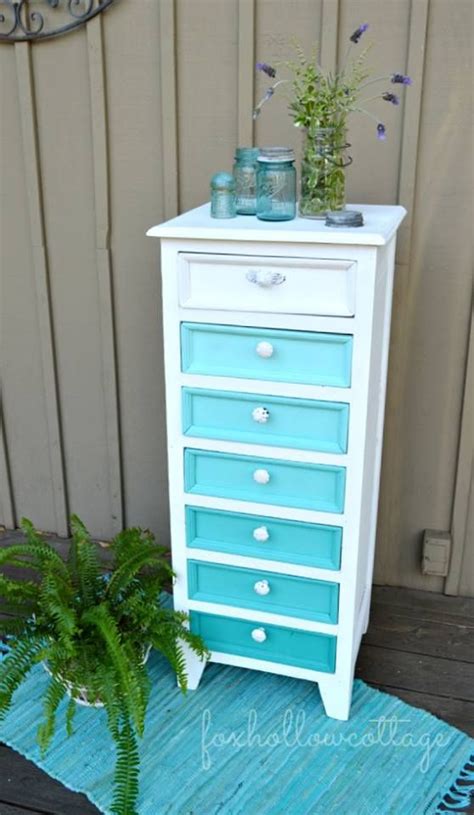 Ombre Painted Furniture Makeover Maison Blanche Vintage Furniture