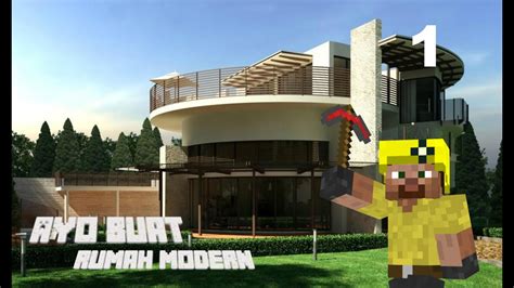 Cara mudah buat jualan 1 juta. Minecraft,ayo buat Rumah modern 1,part 1 - YouTube