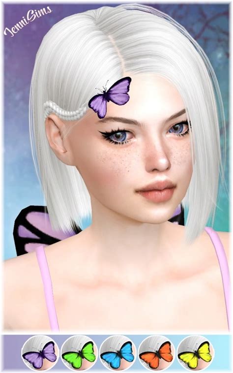 Collection Acc Madame Butterfly 4 Versions At Jenni Sims Sims 4 Updates