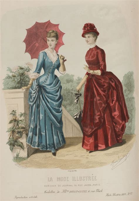 La Mode Illustrée 1884 Платья