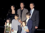 Christopher Lawford (center)and his children David and Savannah with ...