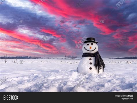 Funny Snowman Stylish Image And Photo Free Trial Bigstock