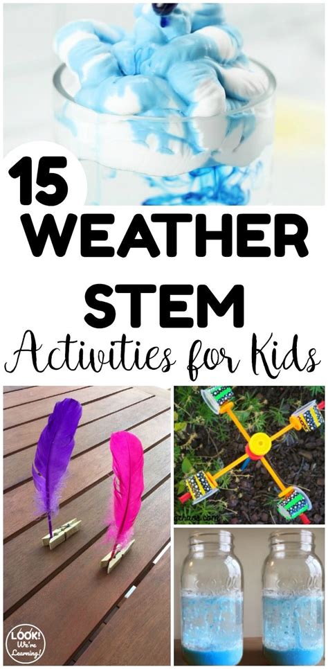 15 Fun Weather STEM Activities for Kids | Fun stem activities, Science