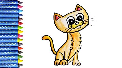 How To Draw Cute Cat Step By Step How To Draw Easy Cat Simple Cat